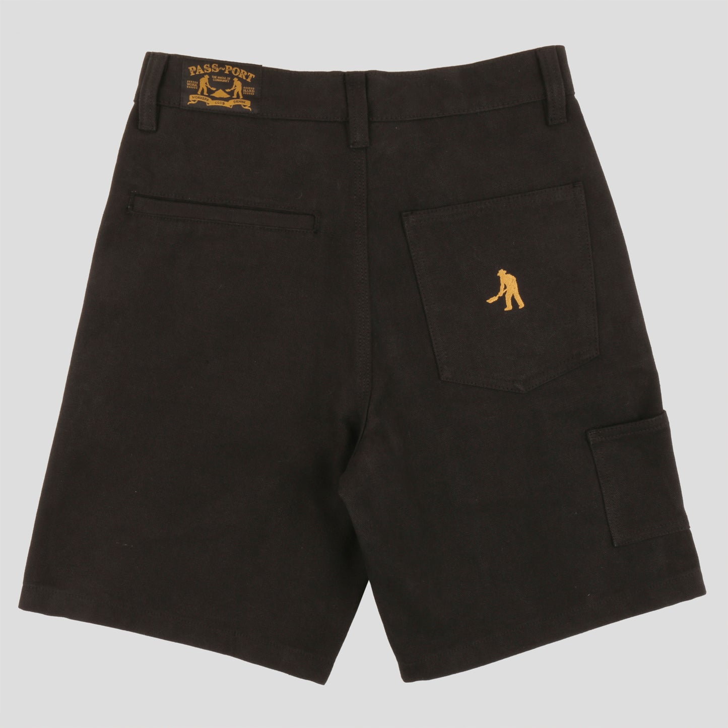 Passport Worker Club Shorts Denim Black