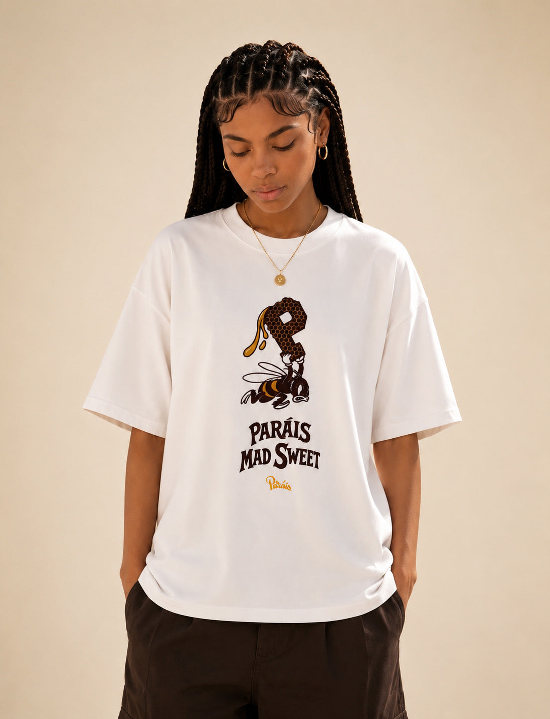 Paráis Mad Honey White T-shirt
