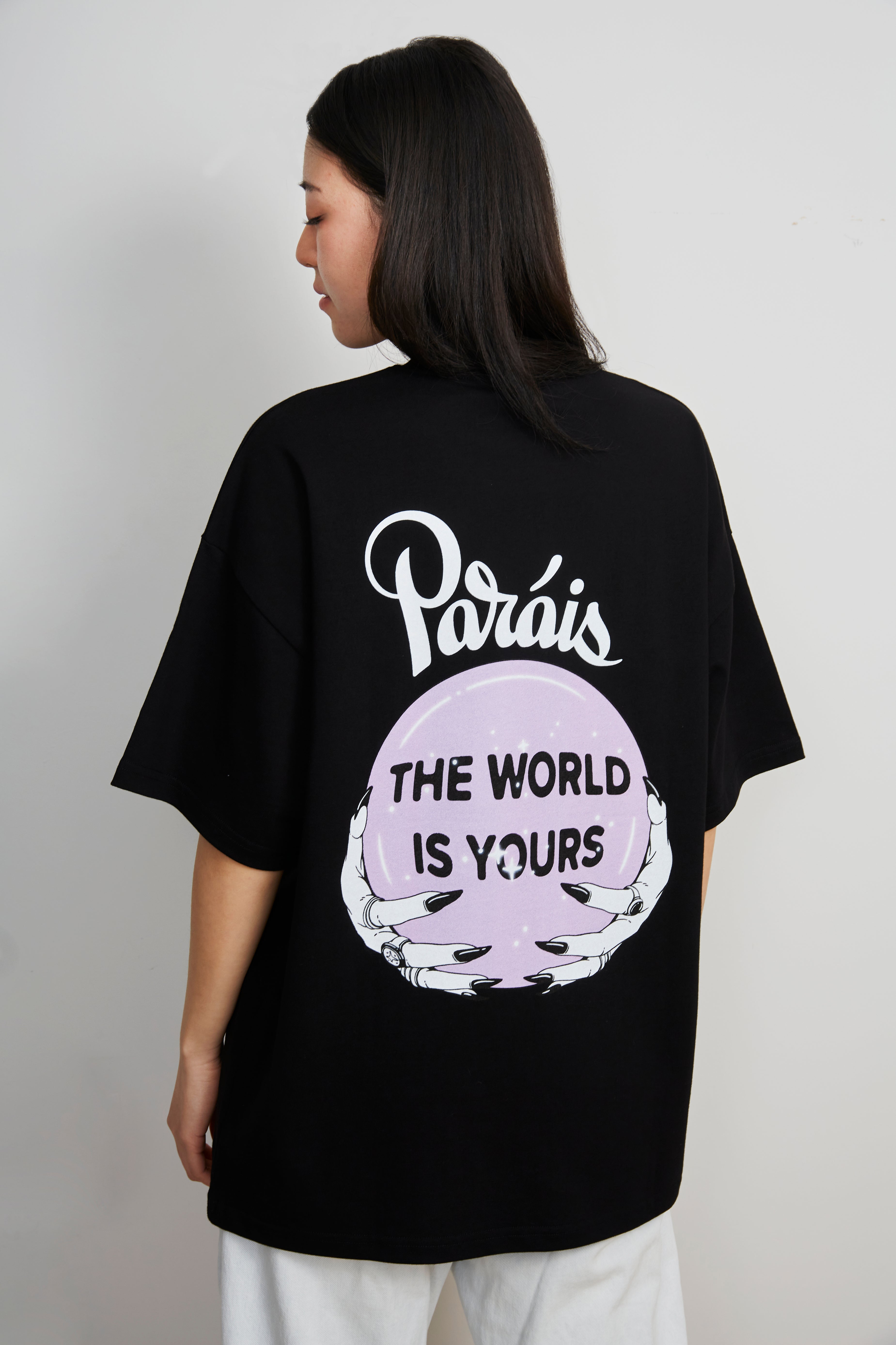 Paráis Crystal Globe Tee Black