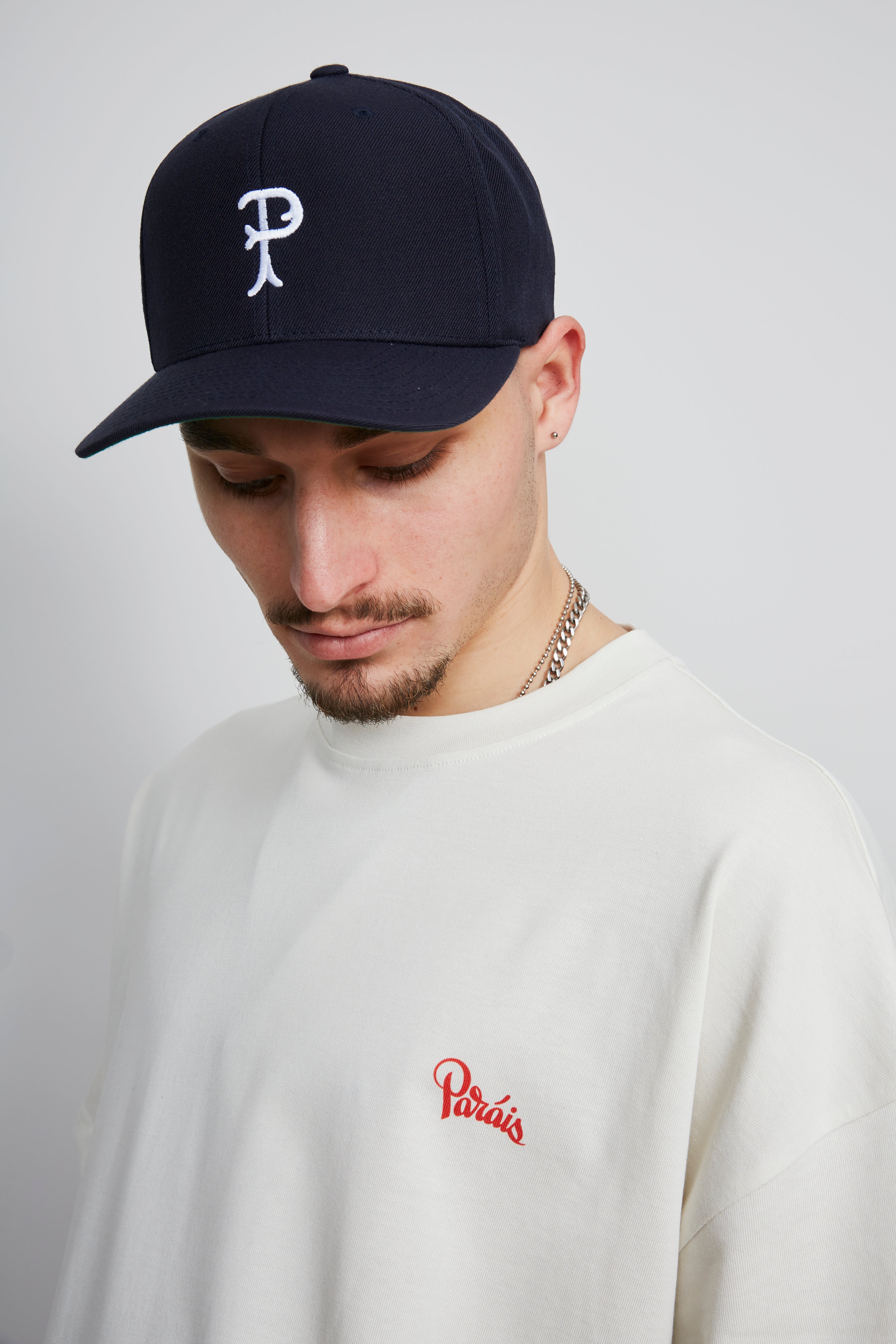 Paráis Baseball Embroidered P Snapback Cap