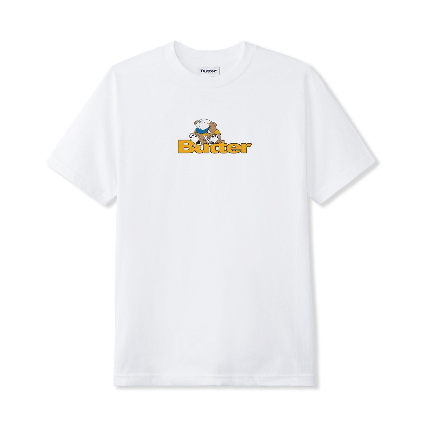 Butter Teddy Logo Tee White