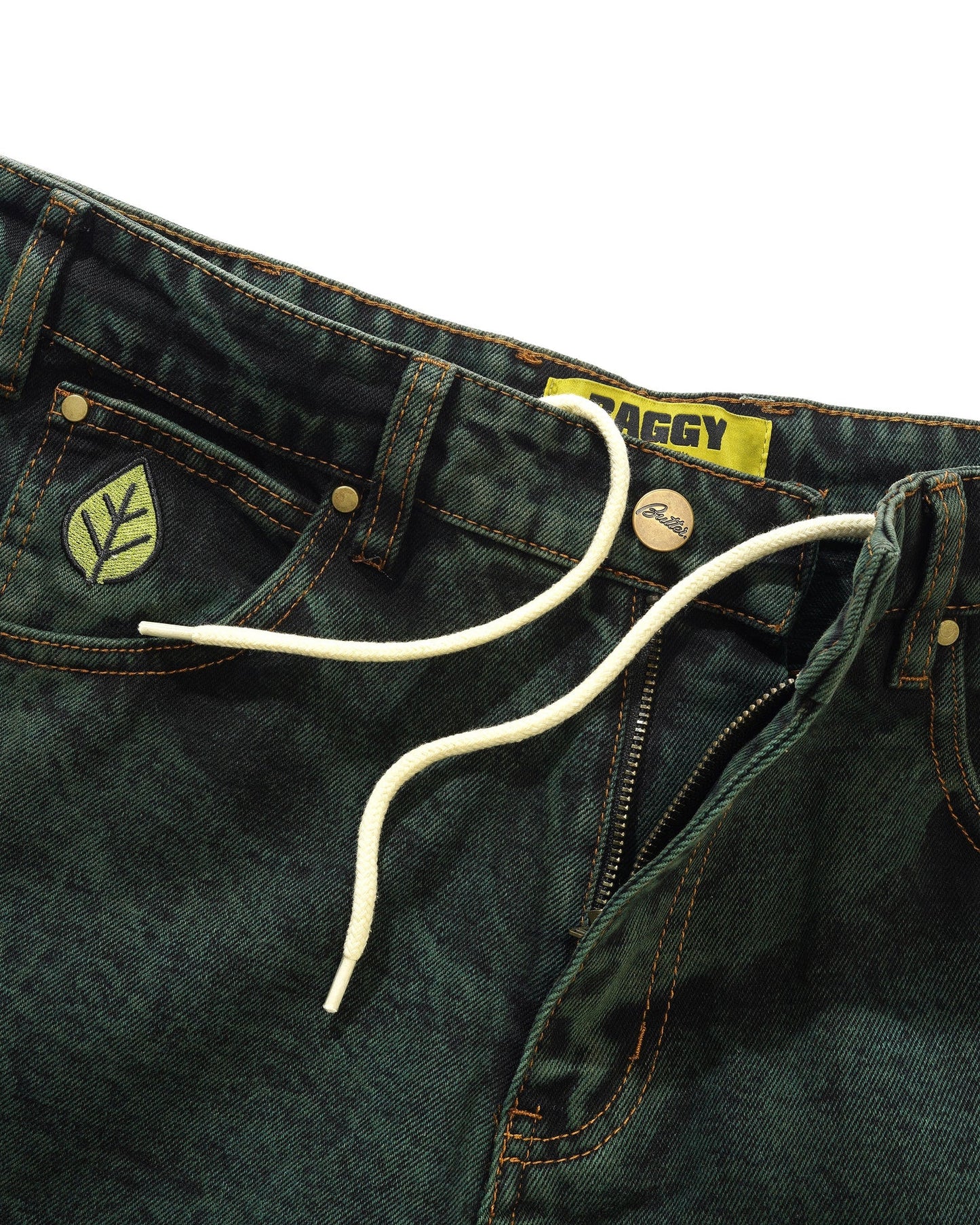 Butter Weathergear Denim Jeans Forest Green