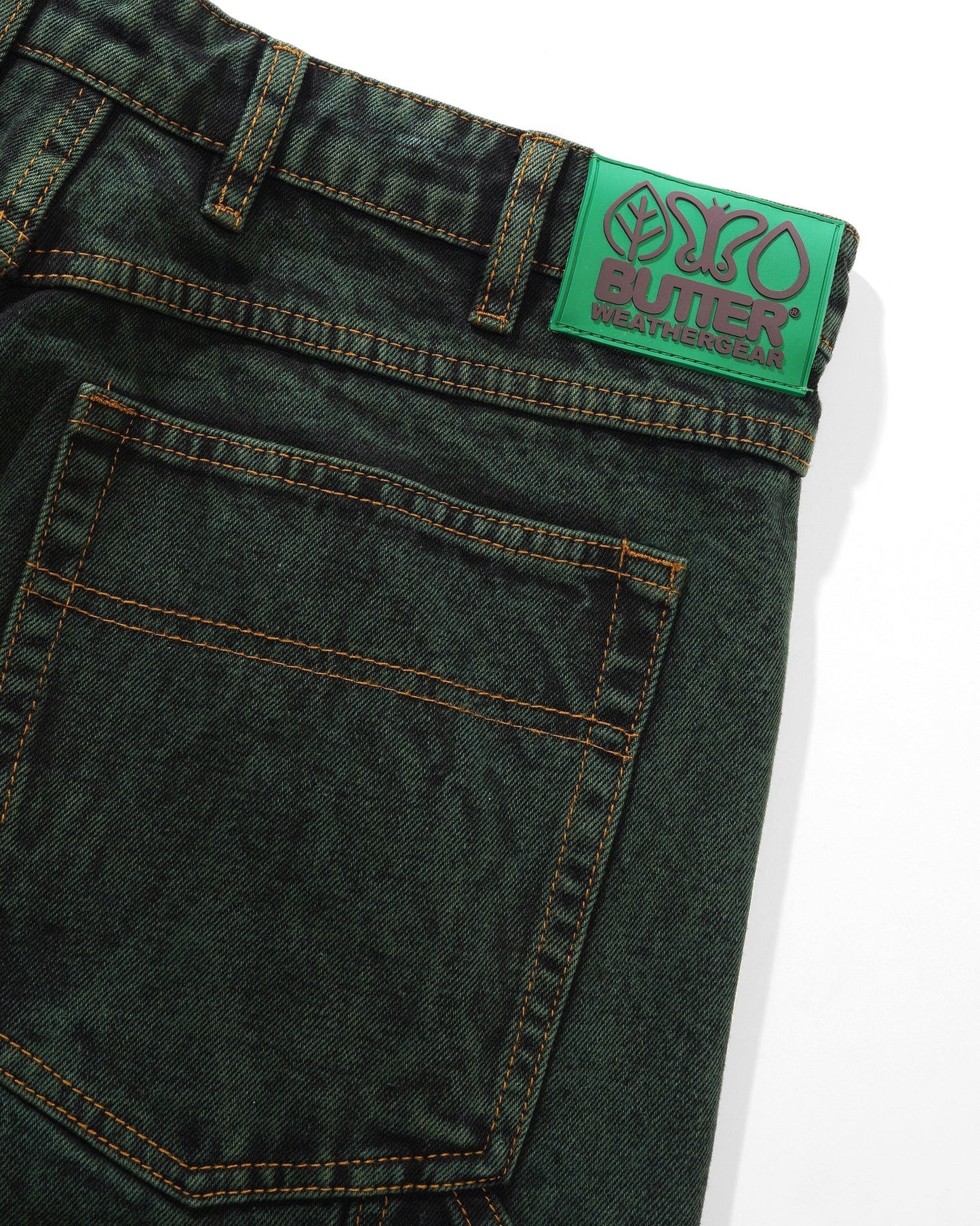 Butter Weathergear Denim Jeans Forest Green
