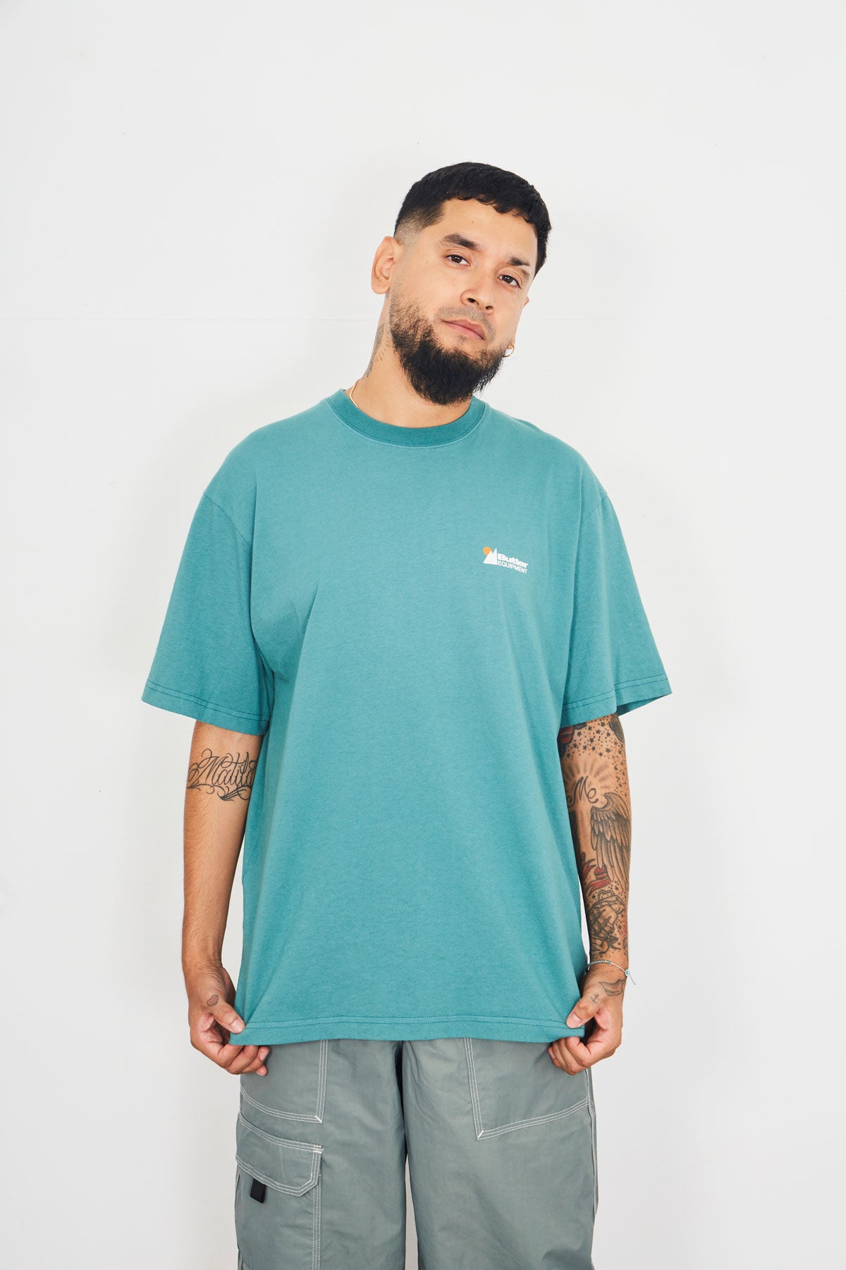 Butter Equipment Pigment Dye Tee Jungle Green