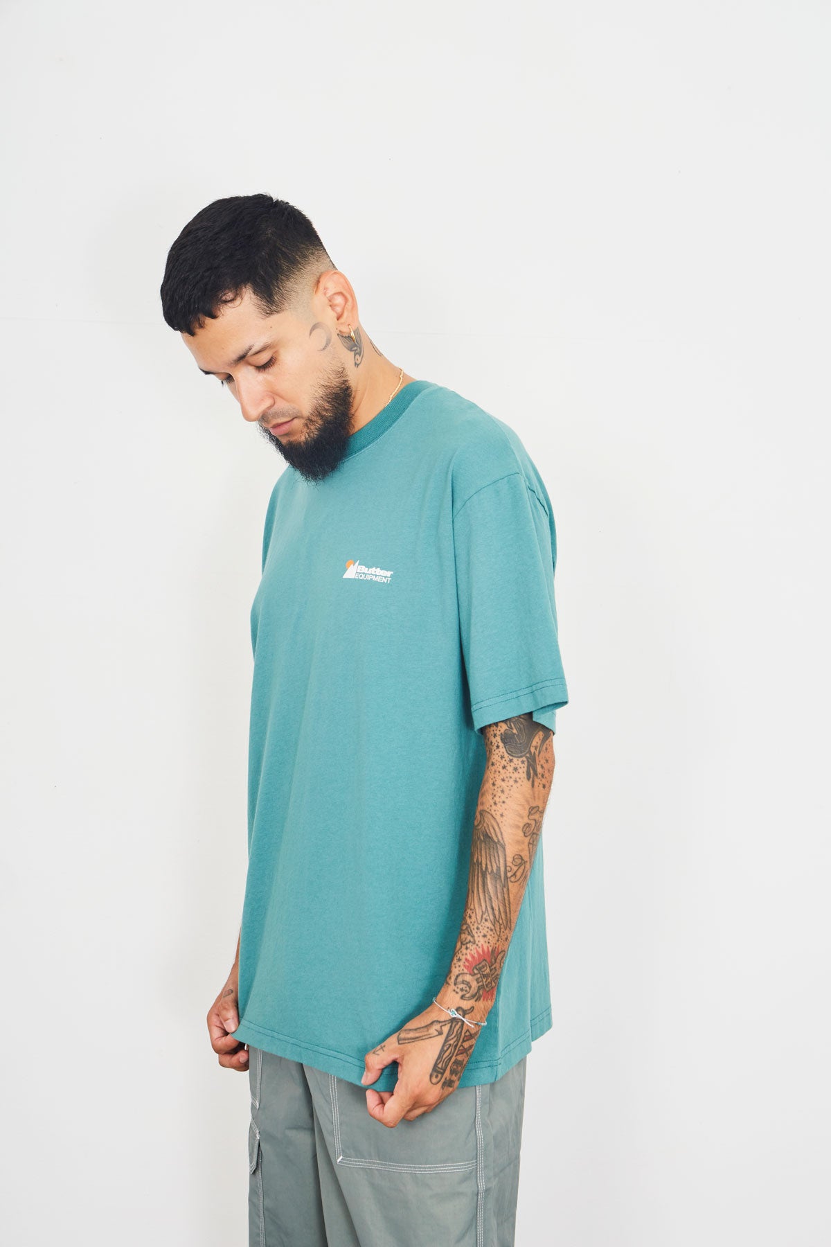 Butter Equipment Pigment Dye Tee Jungle Green