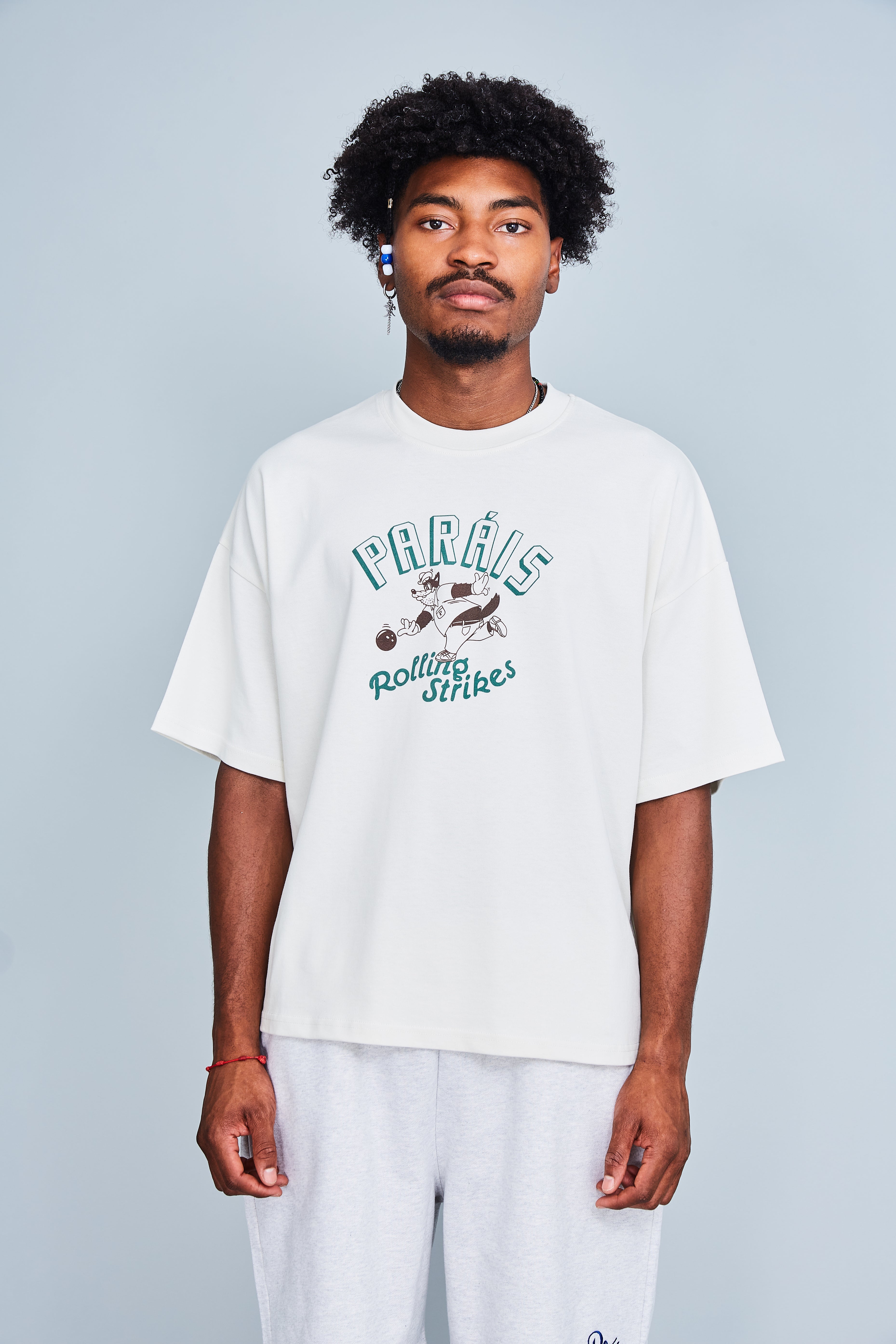 Paráis Rolling Strikes Cropped Tee ( Off white )