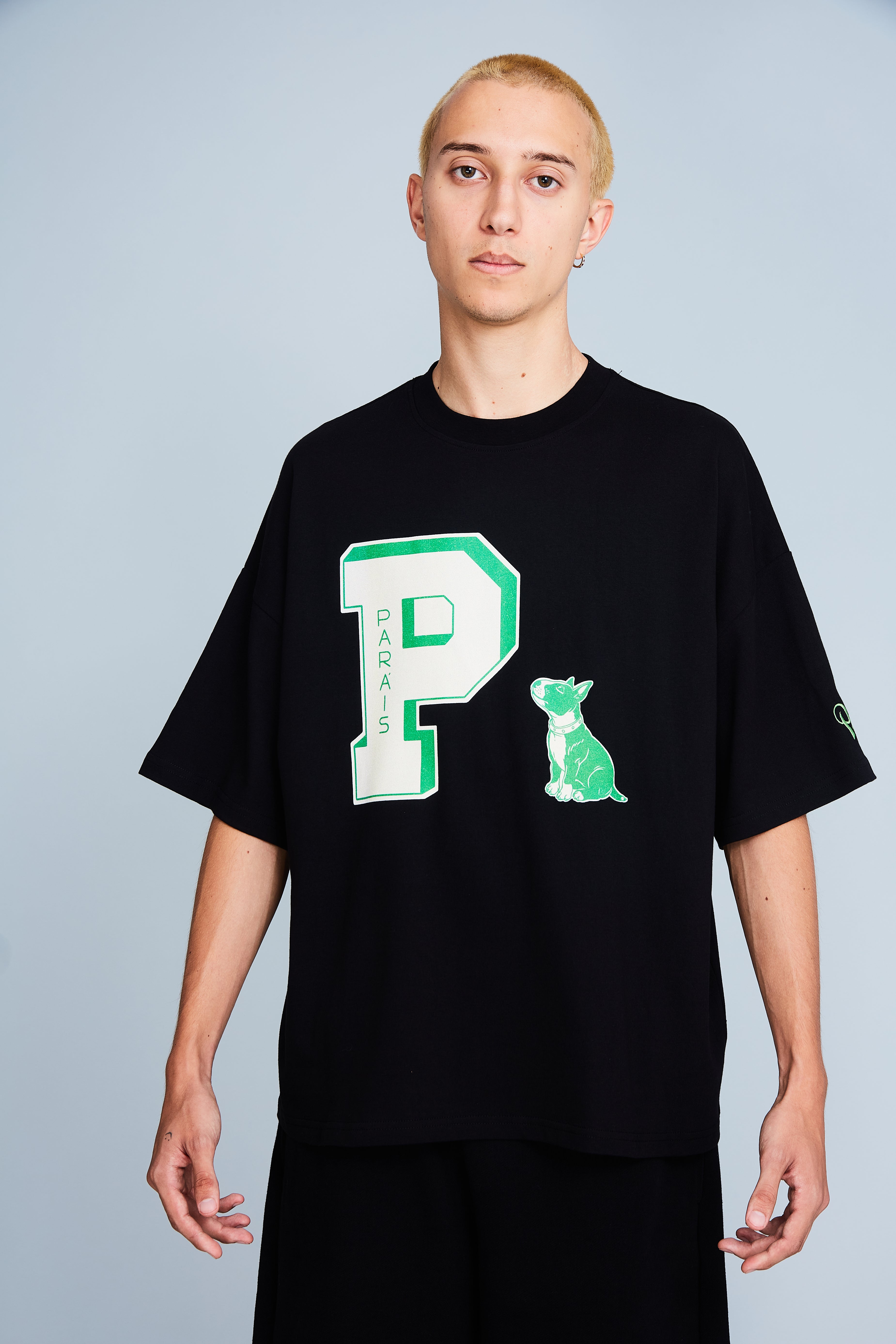 Paráis P Mini Cropped Tee ( Black )