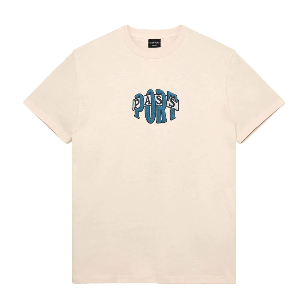Passport Bulb Logo Tee Beige