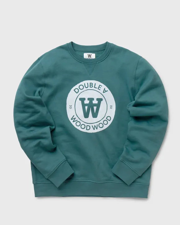 Wood Wood Jess Crest Crewneck Green ( Women's )