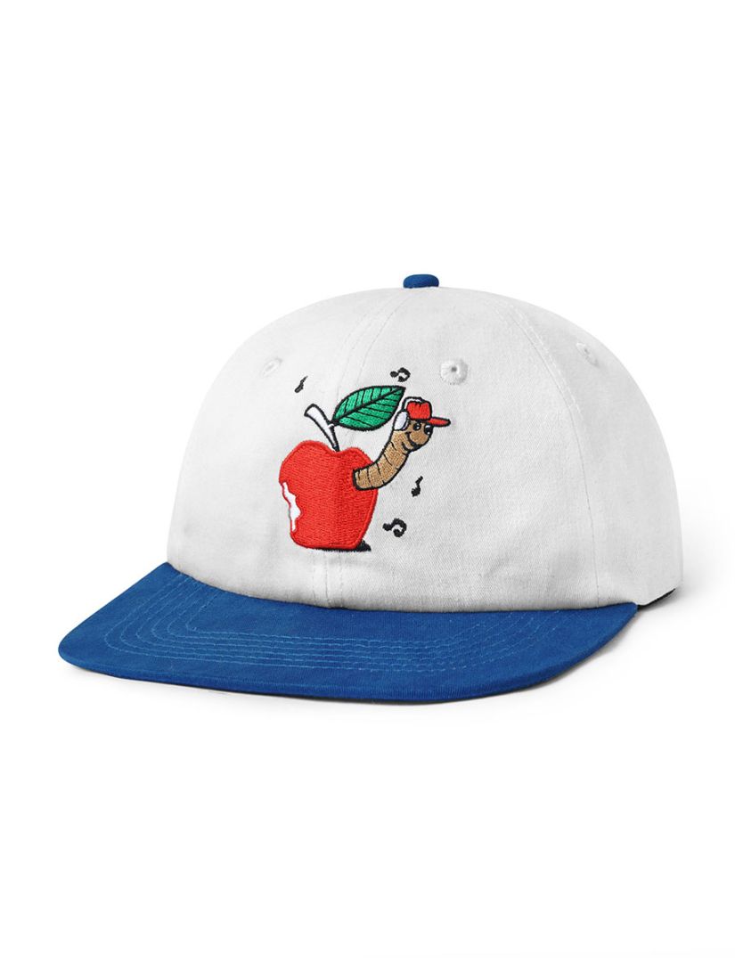Butter Worm 6 Pannel Cap White / Blue