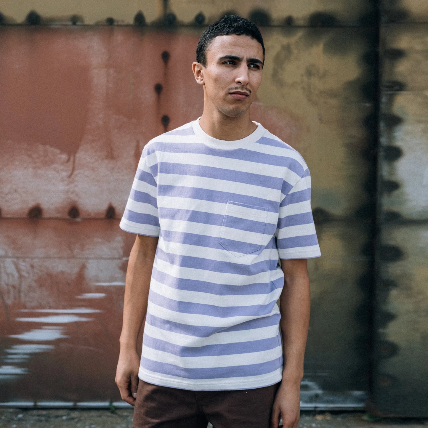 Eat Dust Beatnick Pocket T-shirt White/ Liliac
