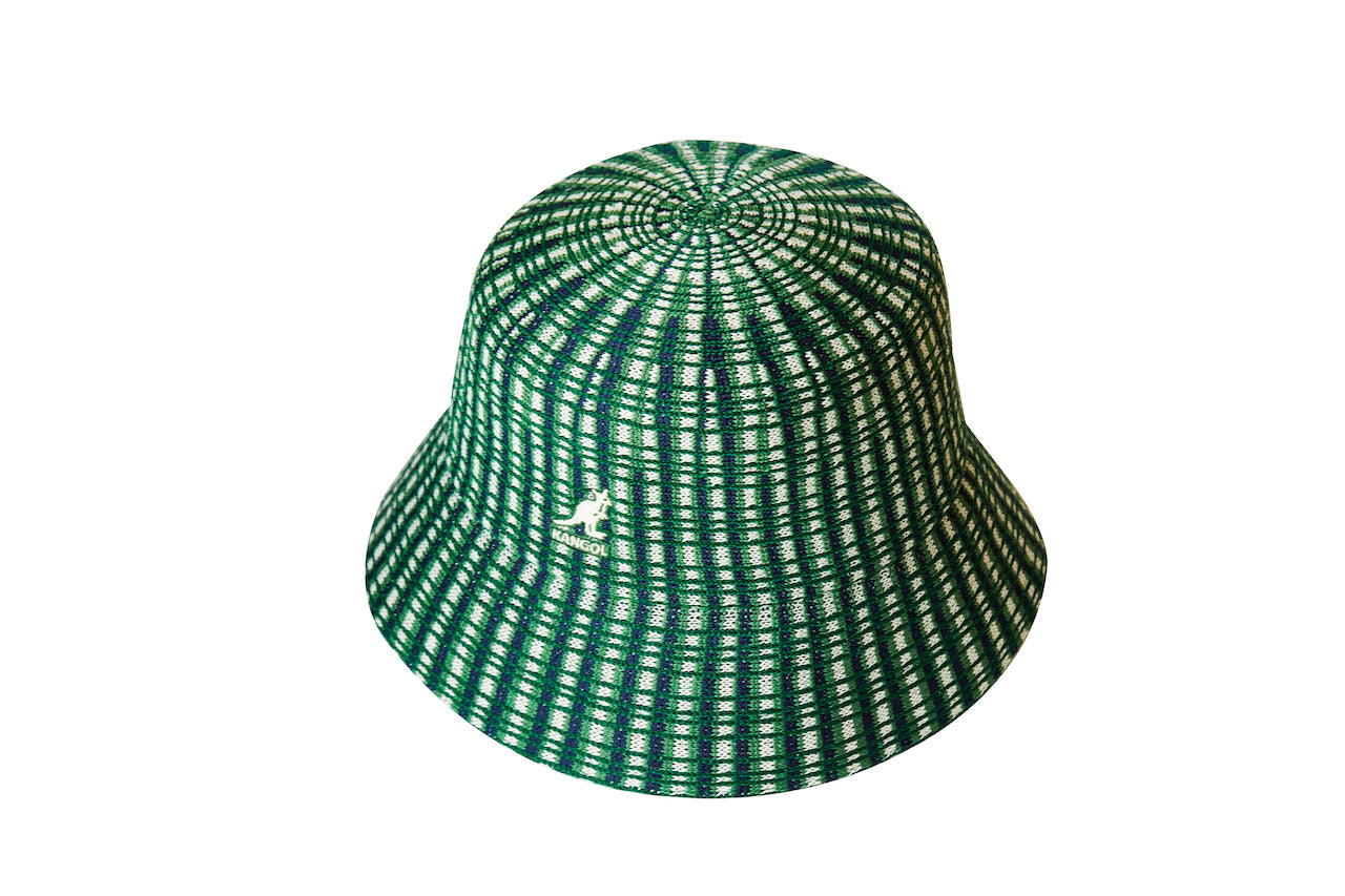 Kangol Plaid Green Bucket Hat