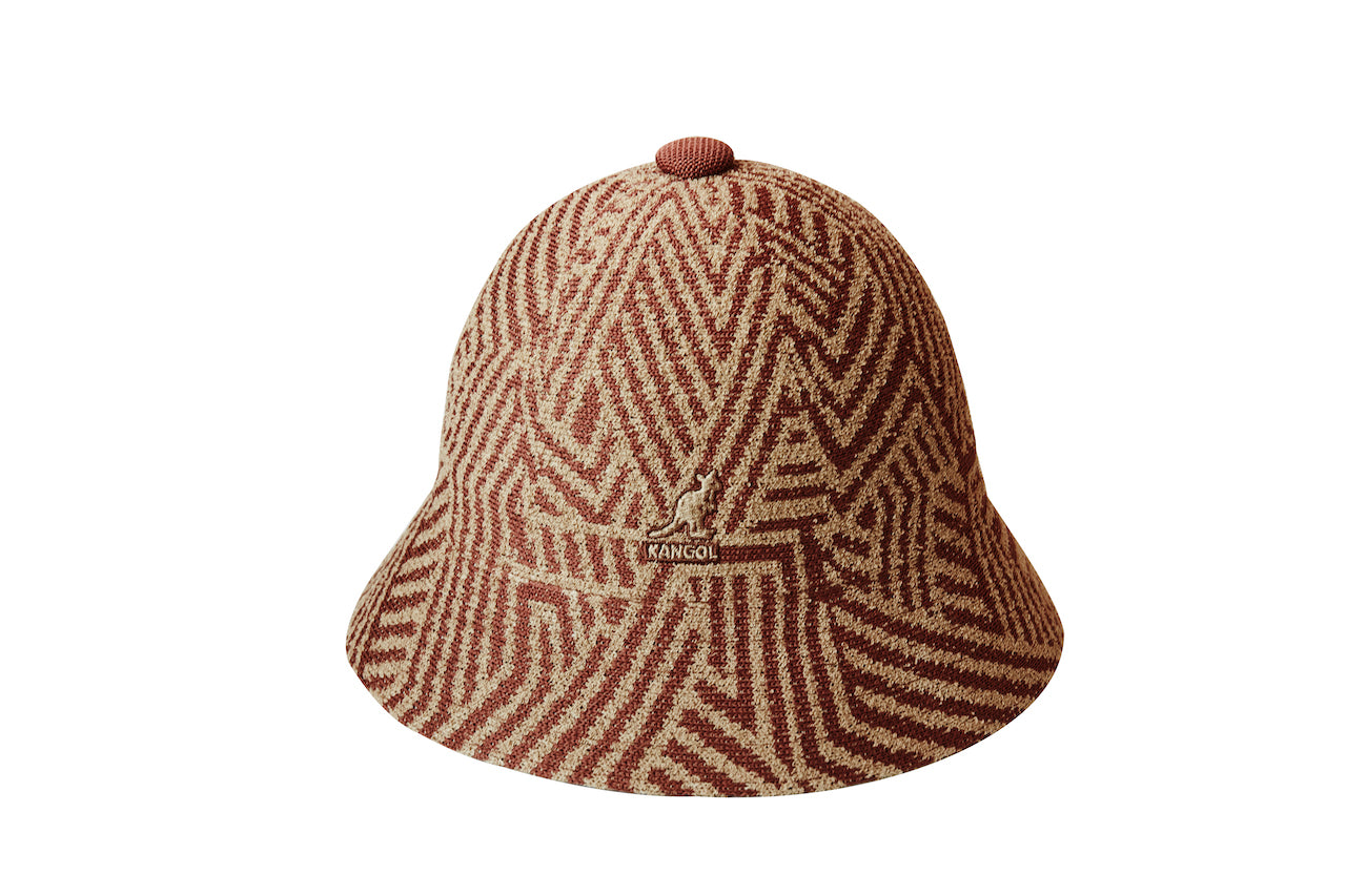 Kangol Virtual Grid Bucket Hat Oat