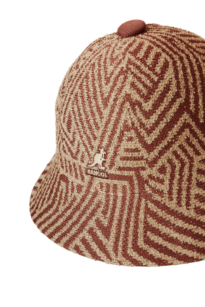 Kangol Virtual Grid Bucket Hat Oat