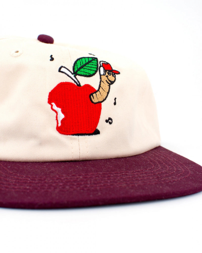Butter Worm 6 Panel Cap / Burgundy