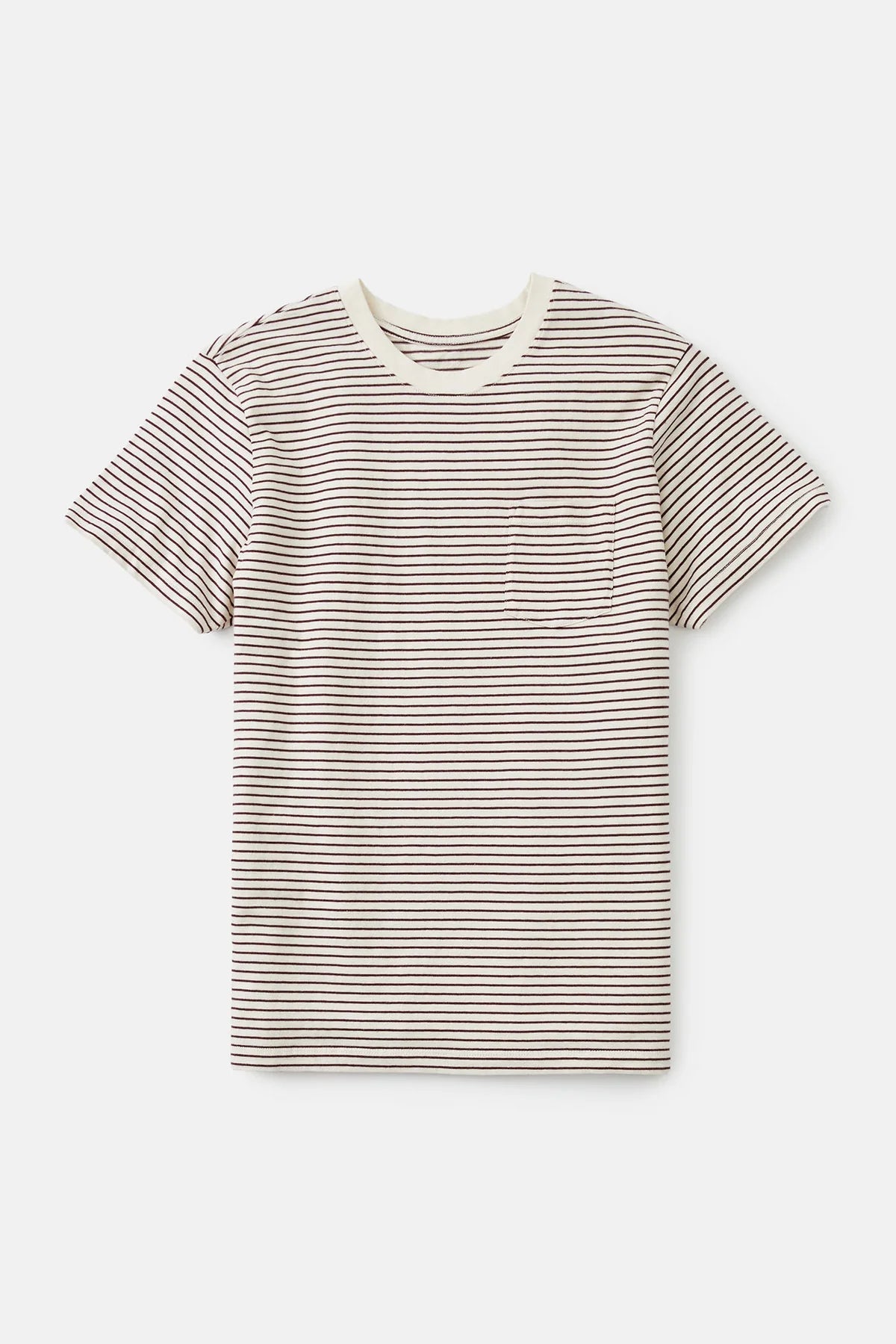 Katin Stripe Pocket Tee Dark Clay