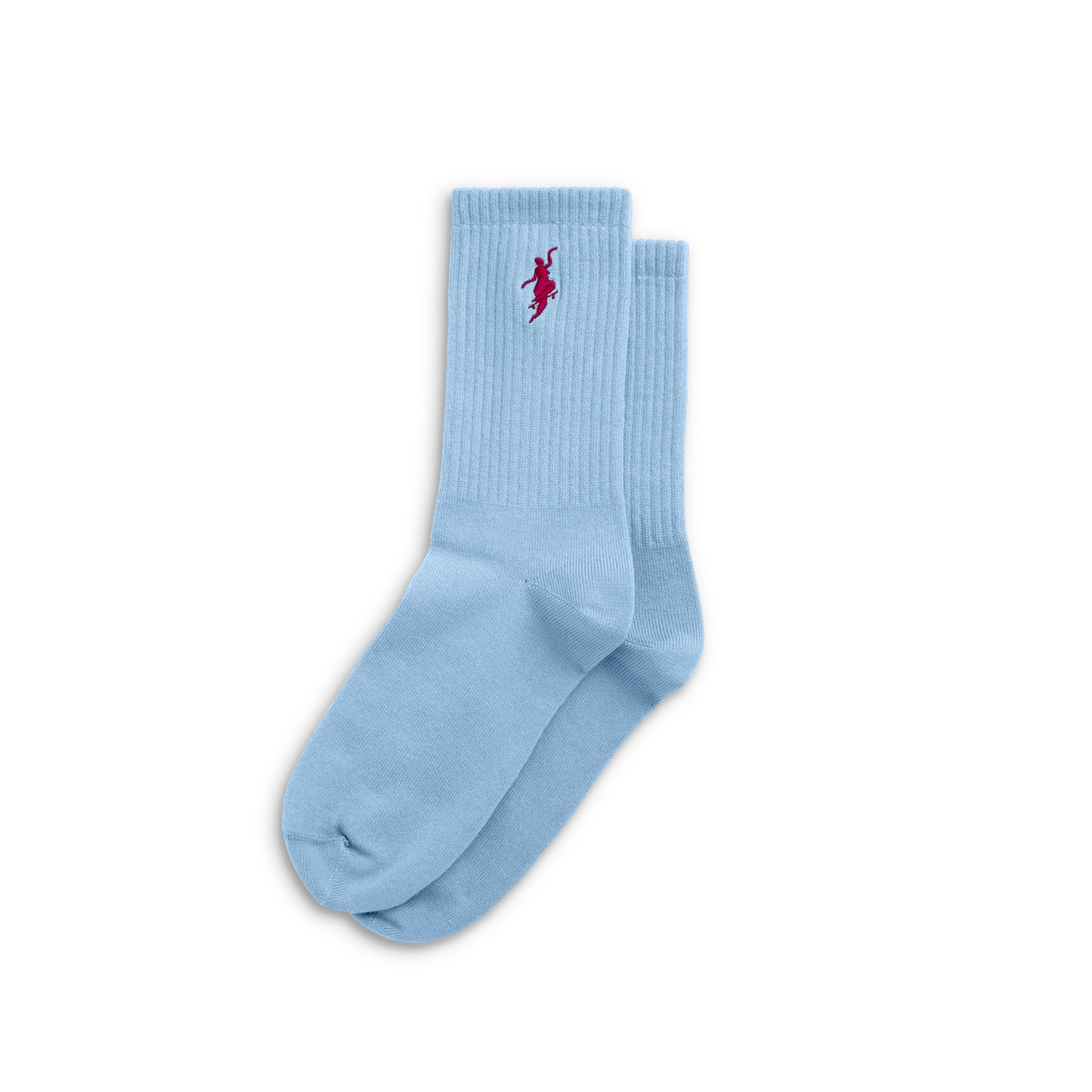 Polar Skate No Comply Socks Blue Cherry