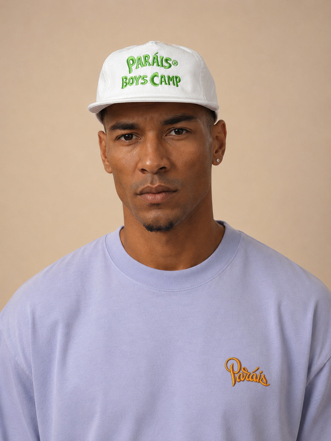 Paráis Boys Camp Unstructured Cap Off White