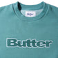 Butter Cord Logo Sweatshirt Jungle Green