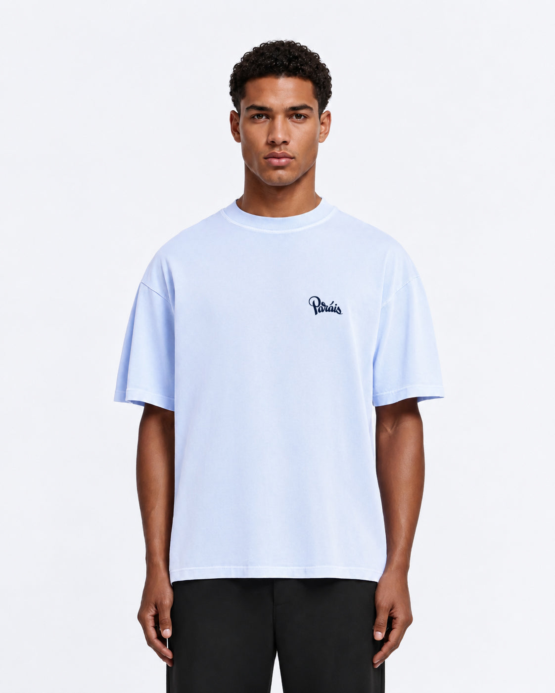 Paráis Gothic P T-shirt ( Baby Blue )