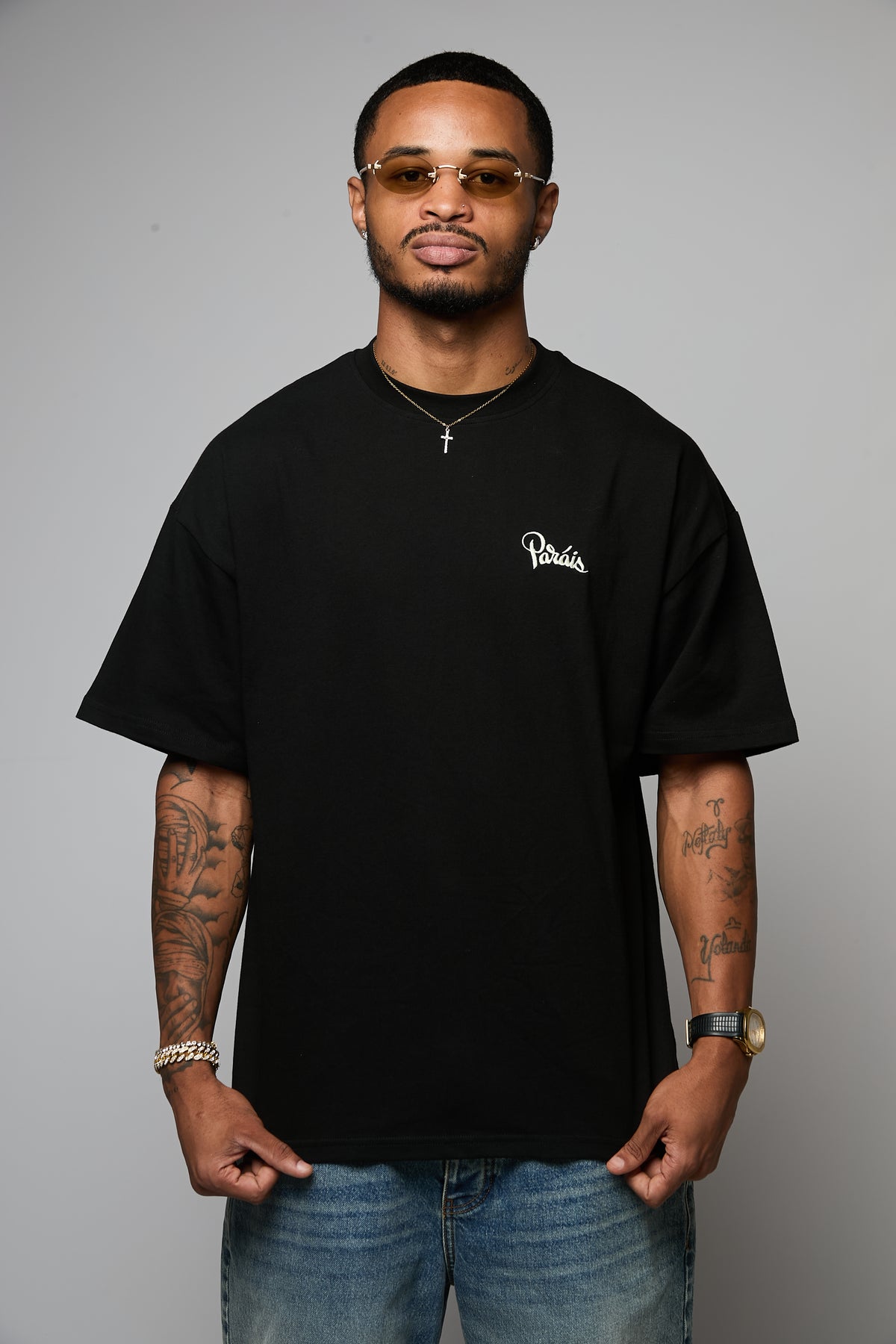 Paráis Embroider Logo T-shirt (Black)