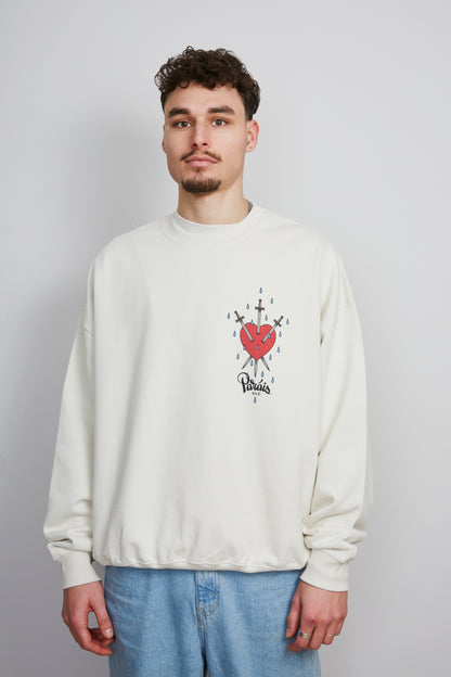 Paráis Heart Of Spades ( Offwhite ) Sweatshirt