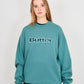 Butter Cord Logo Sweatshirt Jungle Green