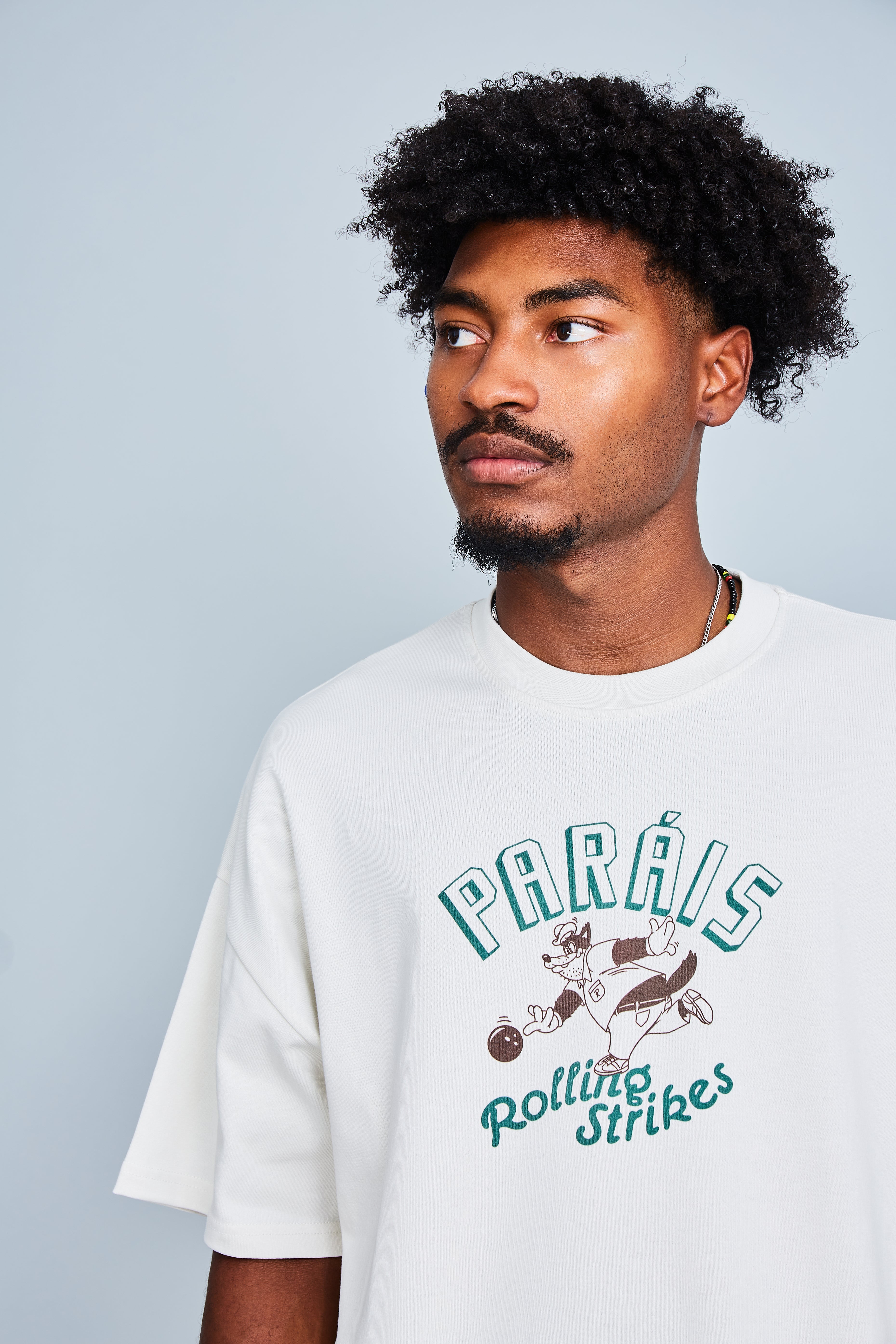 Paráis Rolling Strikes Cropped Tee ( Off white )