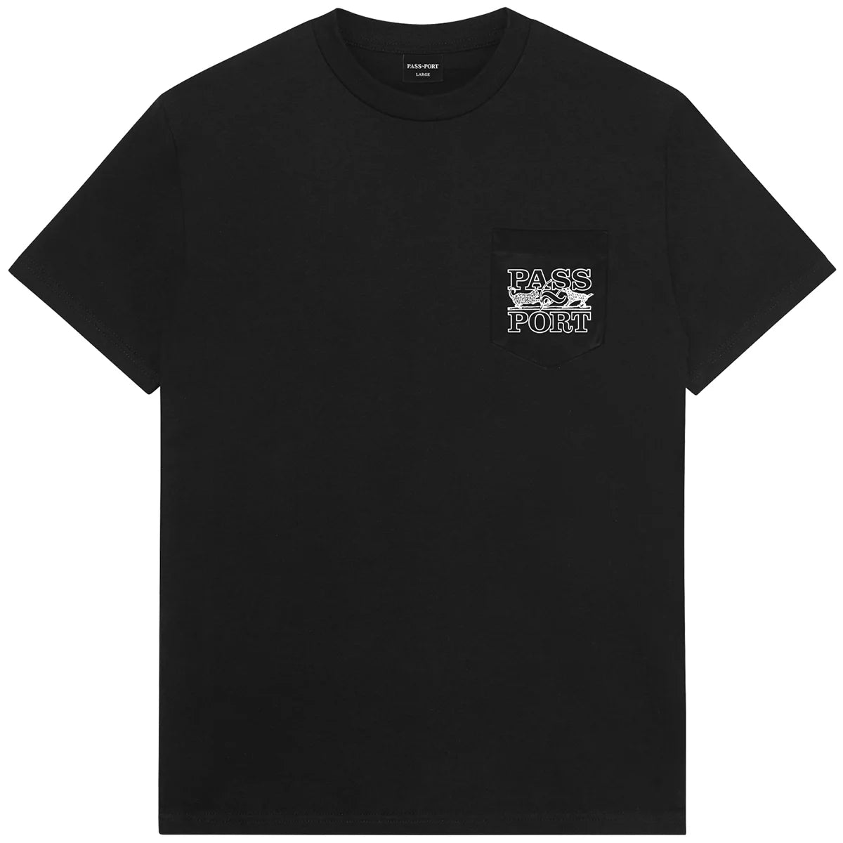 Passport Trinkets Pocket Tee Black