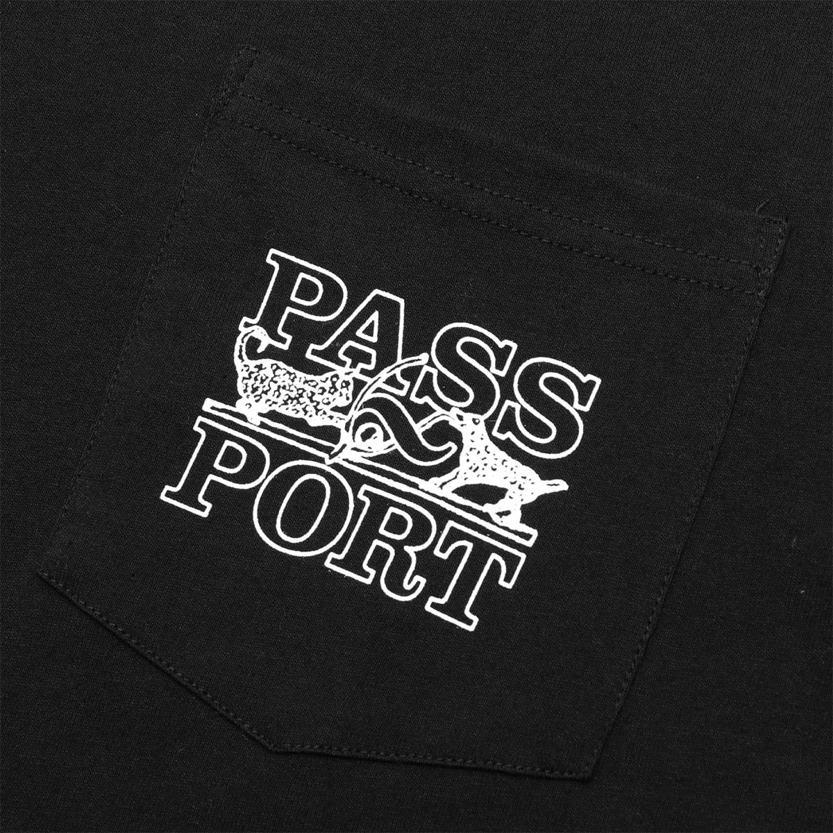 Passport Trinkets Pocket Tee Black