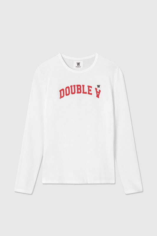 Double A By Wood Wood ,Moa Arch Longsleeve White ( Womens )