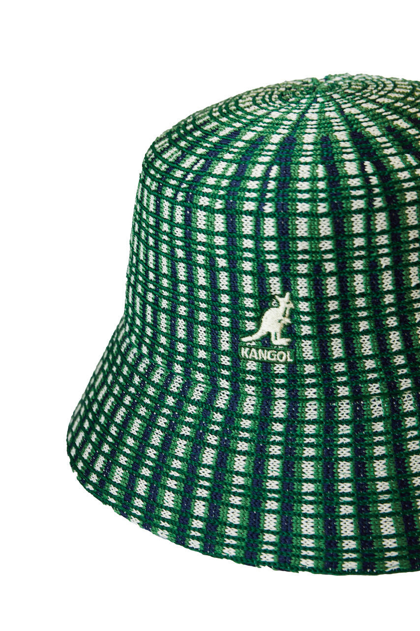 Kangol Plaid Green Bucket Hat