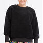Champion Oversized Sherpa Crewneck Black ( Women’s )