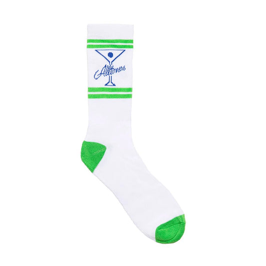 Alltimers  Classic Logo Socks White Green