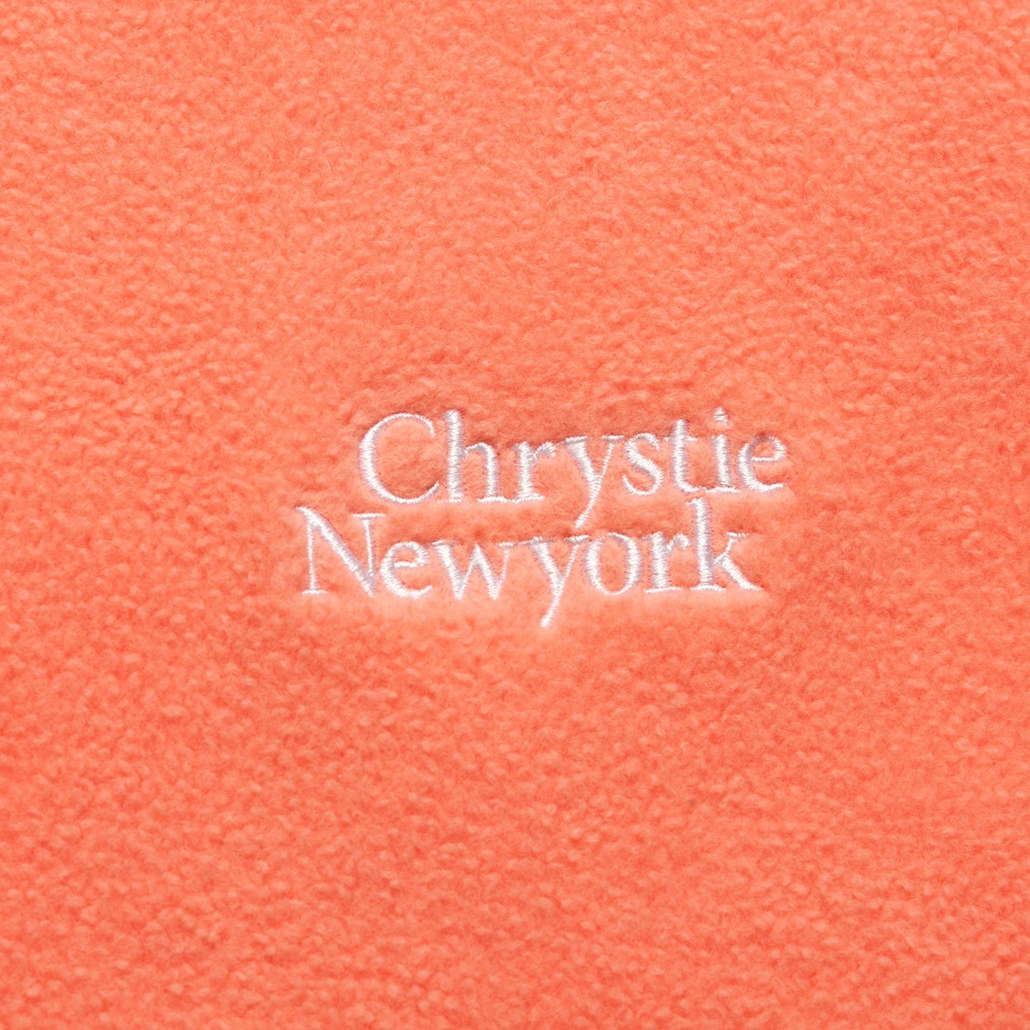 Chrystie NYC Reversed Fleece Hoodie Coral