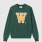Wood Wood Double A Jess Crewneck Green ( Women's)