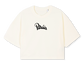 Paráis girls cropped oversized T-shirt Cream